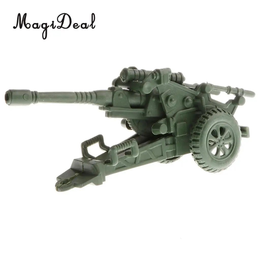 

Simulation Plastic Army Mortar Model Army Base Toy Sand Scene Layout Model Men Soldier Action Figure Toy Acc Kids Children Gift