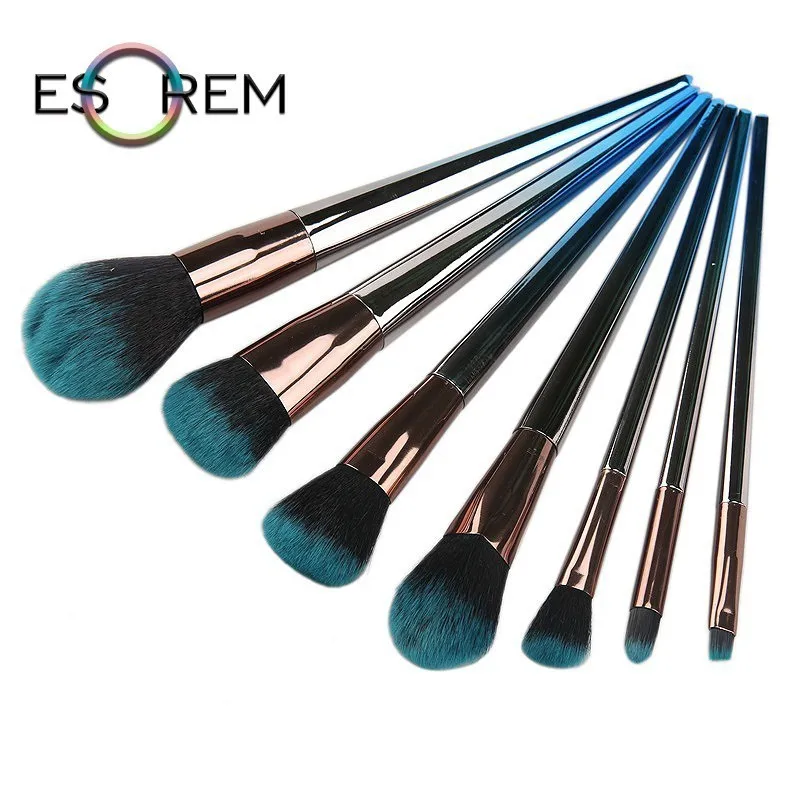 

ESOREM Women Makeup Brush Set Gradient Color Pro 14pcs Rhombus Handle Professional Makeup Foundation Cream Eye Shadow Brush Tool