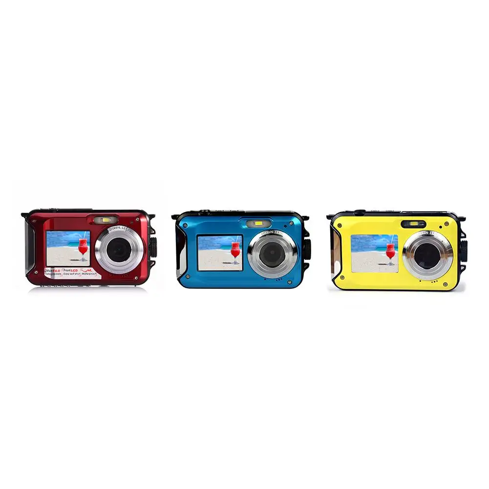 

1pcs 2.7 Inch LCD Monitor Self-timer Camera Amkov AMKOV W599 Front And Rear Dual-screen Life Pocket Camera Mini Digital Camera