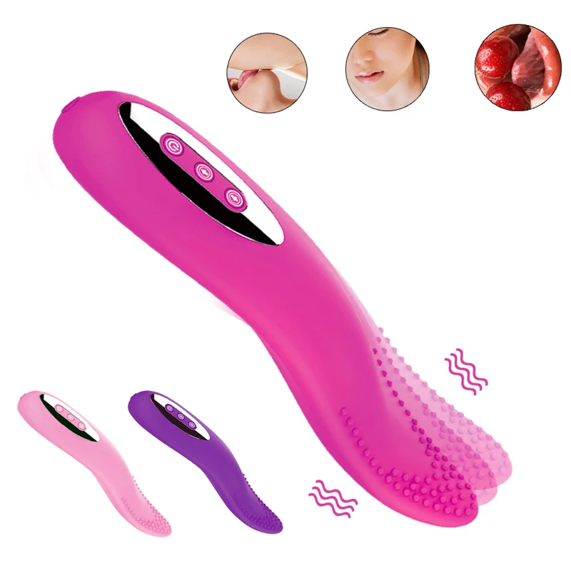 Oral Sex Tongue Vibrator G spot Clitoris Stimulator Vagina Licking font b Dildo b font Vibrator
