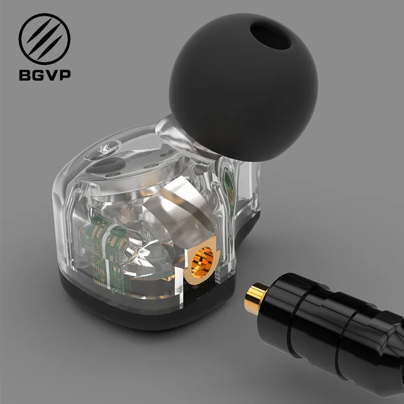 Hi Fi наушники BGVP DS1 1DD + 2BA гибридные технологии типы IEM OCC с микрофоном/OCC покрытые