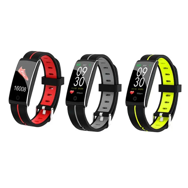 

Bluetooth Smart Bracelet Sports Color Screen Wristband With Heart Rate Monitoring Waterproof Monitoring Functions 3 Color