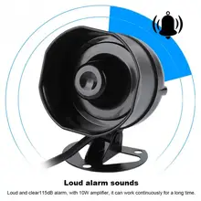 Klaxon sonore électrique haut-parleur camion entrepôt alarme sirène Support MP3 lecture carte SD Sirena politique Ciclismo ABS plastiques