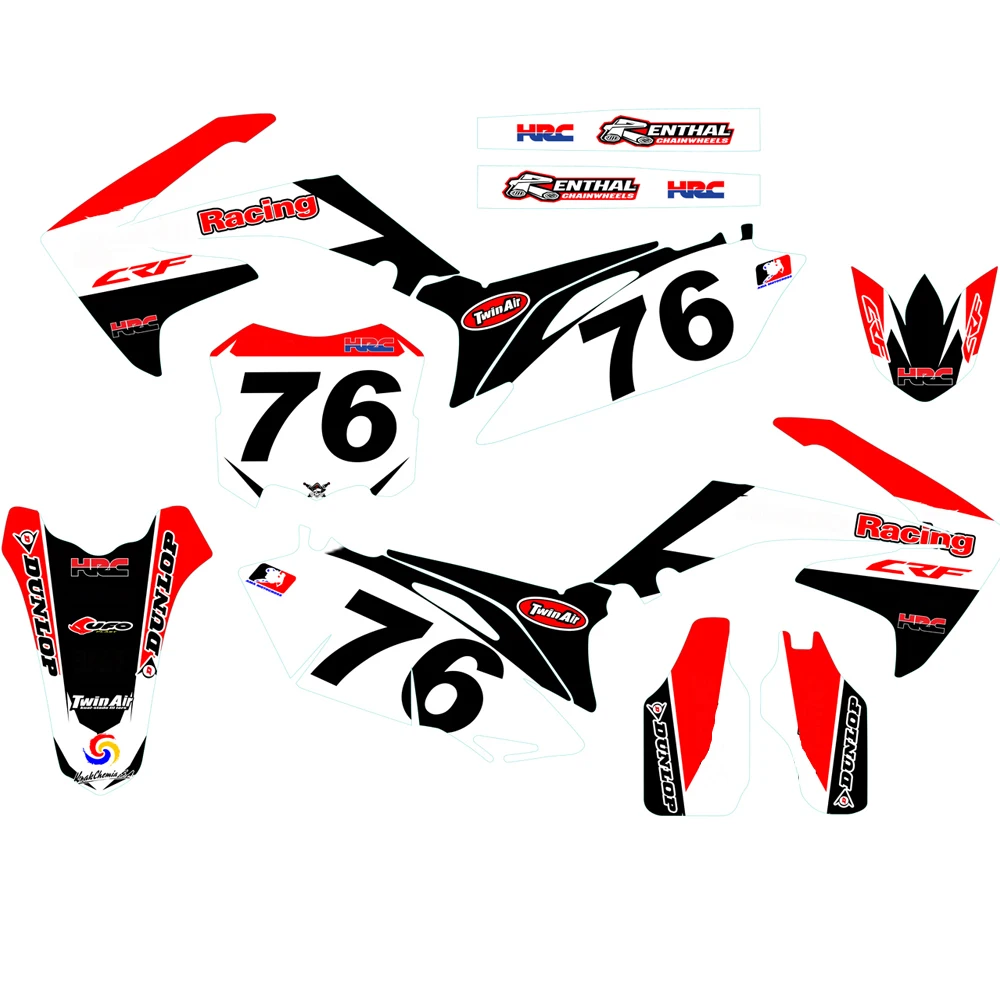 

Graphics Decal Sticker For Honda CRF250R CRF250 2010 - 2013 & CRF450R CRF450 2009 - 2012 CRF 250 250R 450 450R