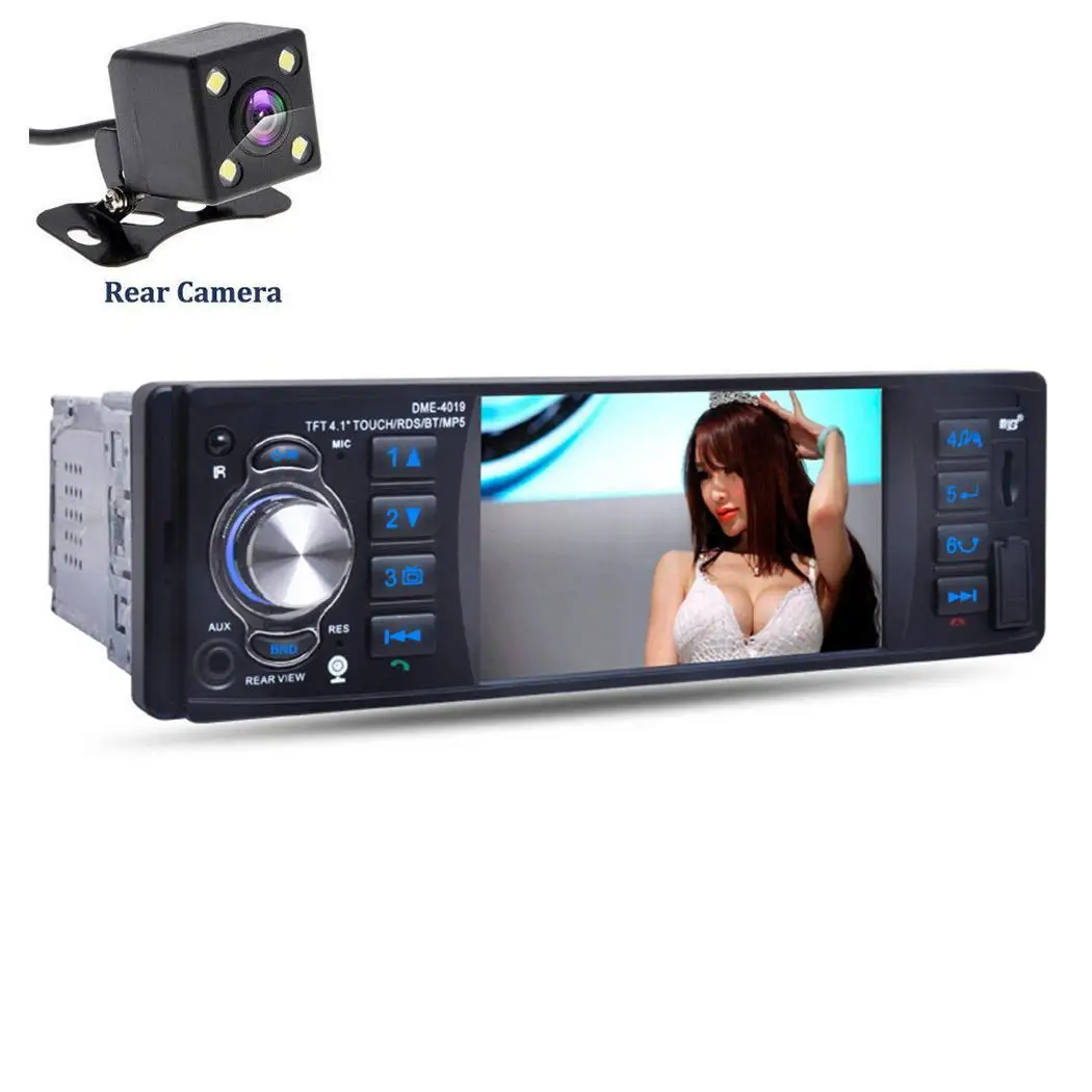 

4'' 2 Din Car Radio Auto Car Stereo MP5 Player Touch Screen Car Video Multimedia Player with TF USB FM Bluetooth EDR Camera