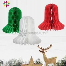 

Pack Of 3pcs 16cm Tall Christmas Decoration Honeycomb Jingle Bell For Xmas Party Christmas Home Decoration