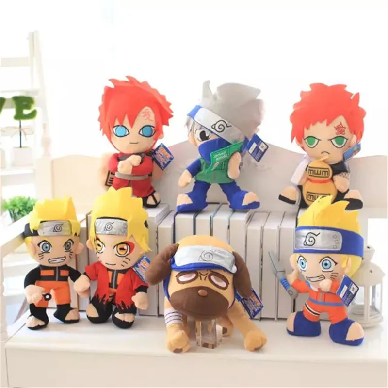 

NARUTO plush toys anime Uzumaki Kakashi Gaara Sasuke Parker dog dolls for kids gift 30cm party supplies