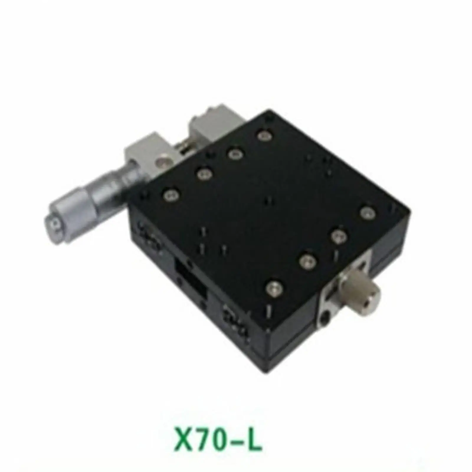 

X Axis 70X70mm Platform Precision Bearing Linear Stage Left Micrometer