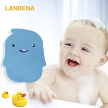 LANBENA мультяшная губка для ванны, инструмент для очищения ребенка, ультра мягкая щетка для душа, отшелушивающая средство для удаления грязи, уход за телом