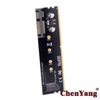 

10pcs/lot SATA 22pin Hard Disk to M.2 NGFF B/M-key SSD Adapter PCBA with DDR4 Connector Holder