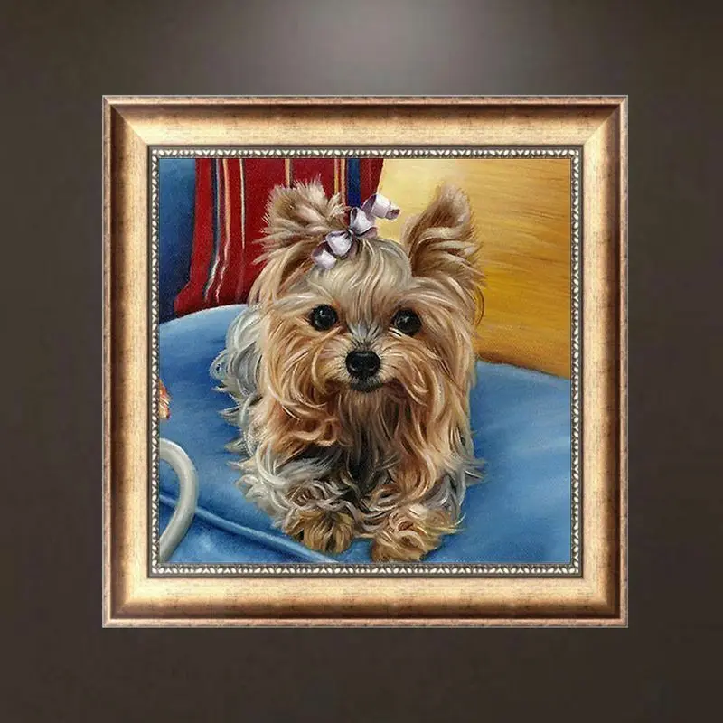 Собака Diy 5D алмазная вышивка крестиком ручной работы Комплект домашний декор