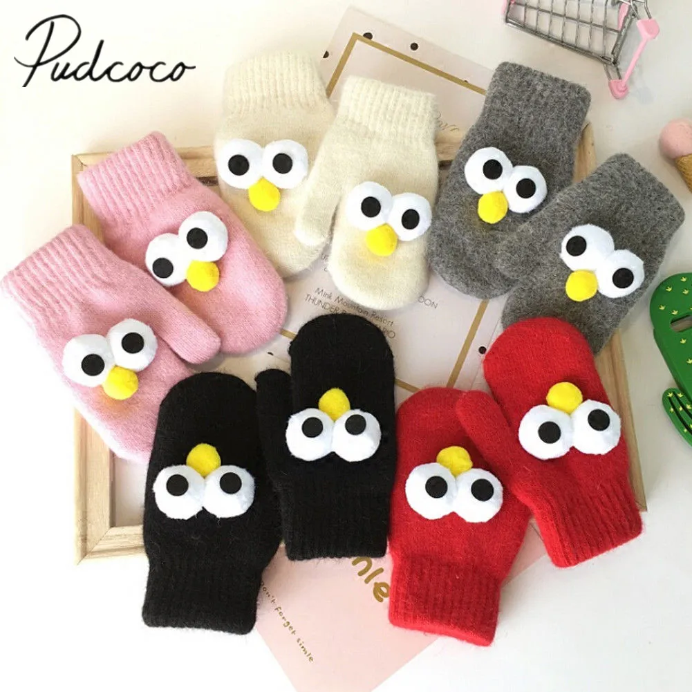 2019 Brand New Autumn Winter Warm Cute Mittens Baby Boy Girl Gloves