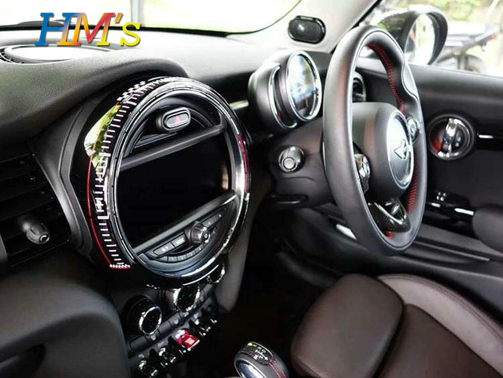 Для мини f55 f56 JCW 8,8 дюймов центральной консоли Экран декоративная рамка подкладке наклейки 6,5 дюйм