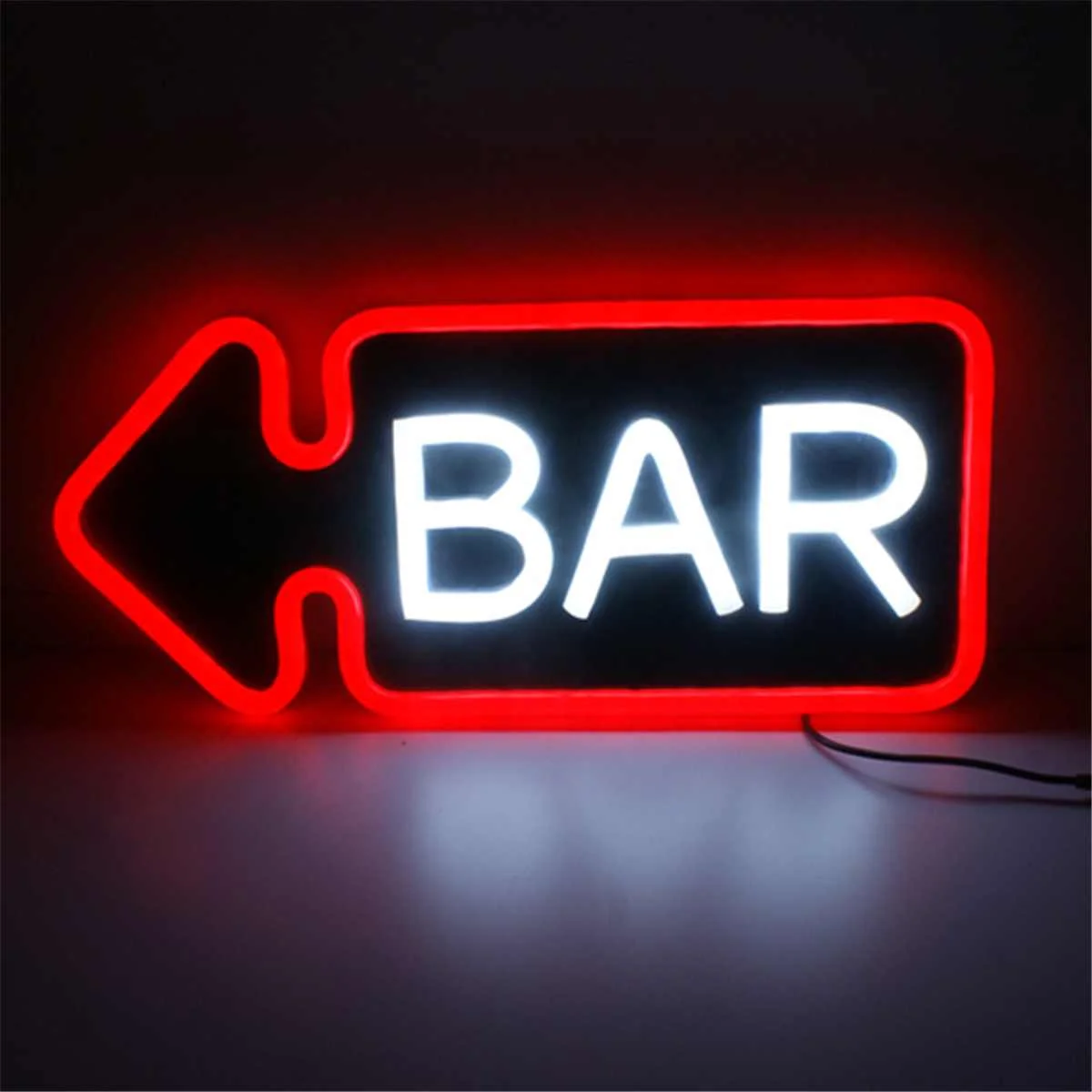 

PVC BAR Neon Sign LED Light Handmade Visual Artwork Bar Club Wall Light Lamp Decoration Lighting Neon Bulbs Board 48*25*3cm
