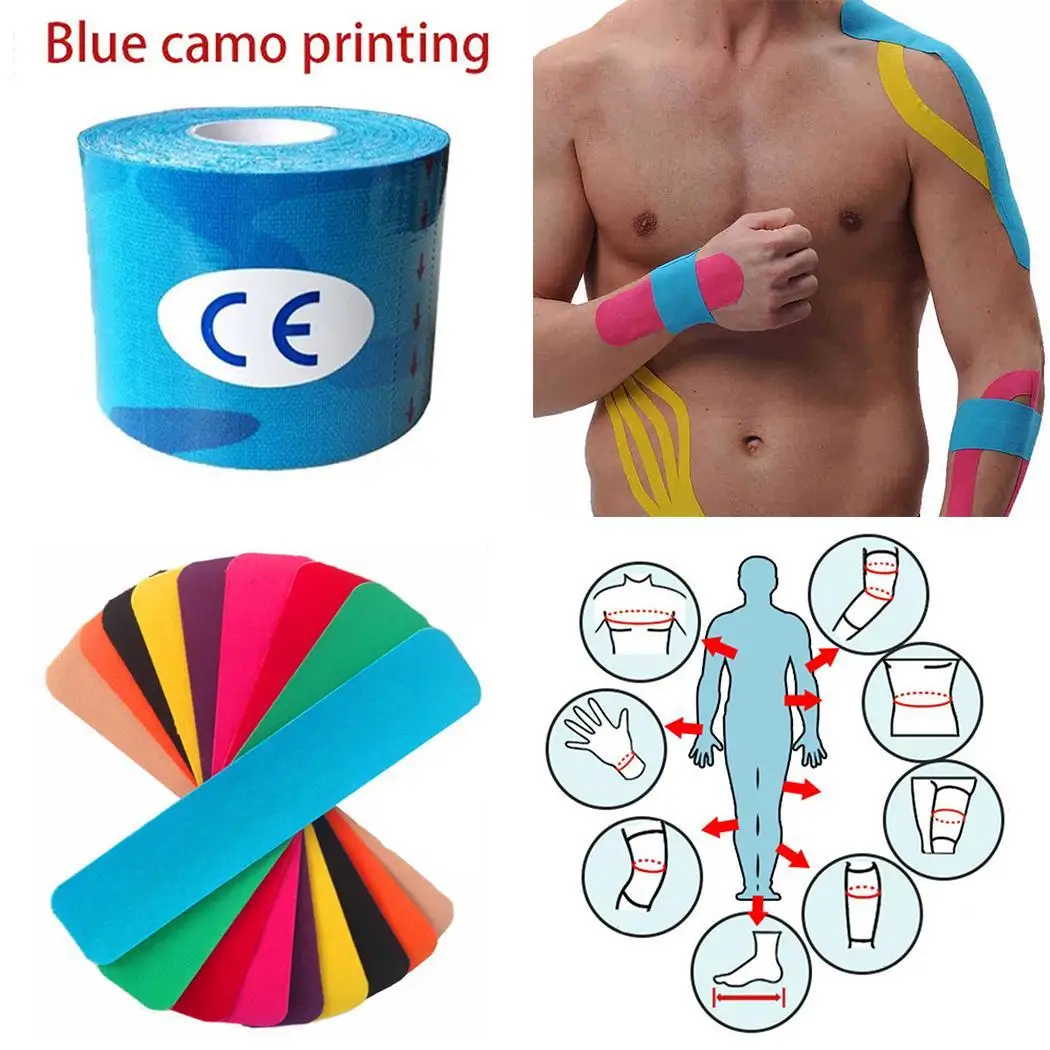 

Arm Protection Anti-strain Tapes 2pcs Muscle Protective Elastic Bandage First Aid Waterproof Medical Kinematics Sports Tapes