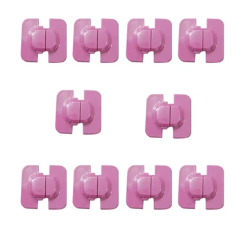 

10pcs Child-proof Flexible Safety Locks for Refrigerators Cabinet and Drawers(Pink)