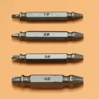 

Yalku Damaged Screw Extractor Drill Bits 4pcs High Hardness Material Drill Bits Broken Speed Easy Out Drill Bit