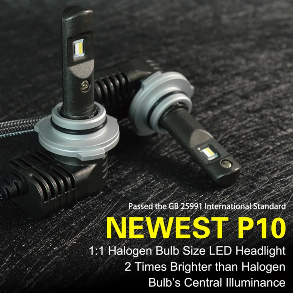

2018 P10 6000K ZES Chip Led Headlight H7 LED H4 H11 9005 HB3 9006 HB4 LED Auto Lamp Multiple Color Temperature Mini Size