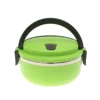 Stainless Steel Thermos Thermal Lunch Box Portable Kid Adult Round Bento Boxs Leakproof Food Container Box With Handle 4