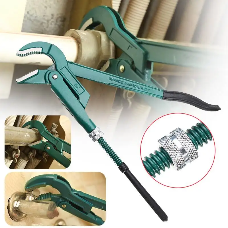 

1.5Inch Multi-function Pipe Wrench Tool steel Key Set Open Wrench Monkey Spanner Plumber Hand Tools universal
