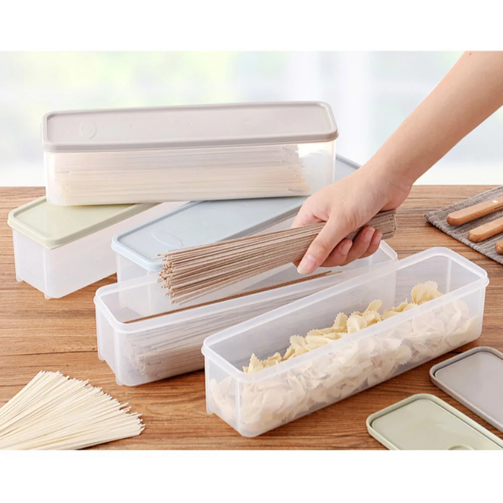 

3pcs Transparent Plastic Food Storage Box Noodle Containers Box For Refrigerator Snack Sugar Nut Kitchen Organizer Containers