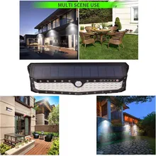 57/79/118/светодиодный солнечный светильник датчик движения PIR на солнечной батарее лампа IP65 Водонепроницаемый Открытый Сад двор лампа аварийная безопасность Солнечная лампа