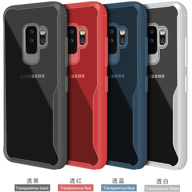 Для Samsung Galaxy S9 PLUS закаленное стекло Прозрачный чехол для S10 Lite S8 Note 9 8 A8 A9 Star M10 M20 M30