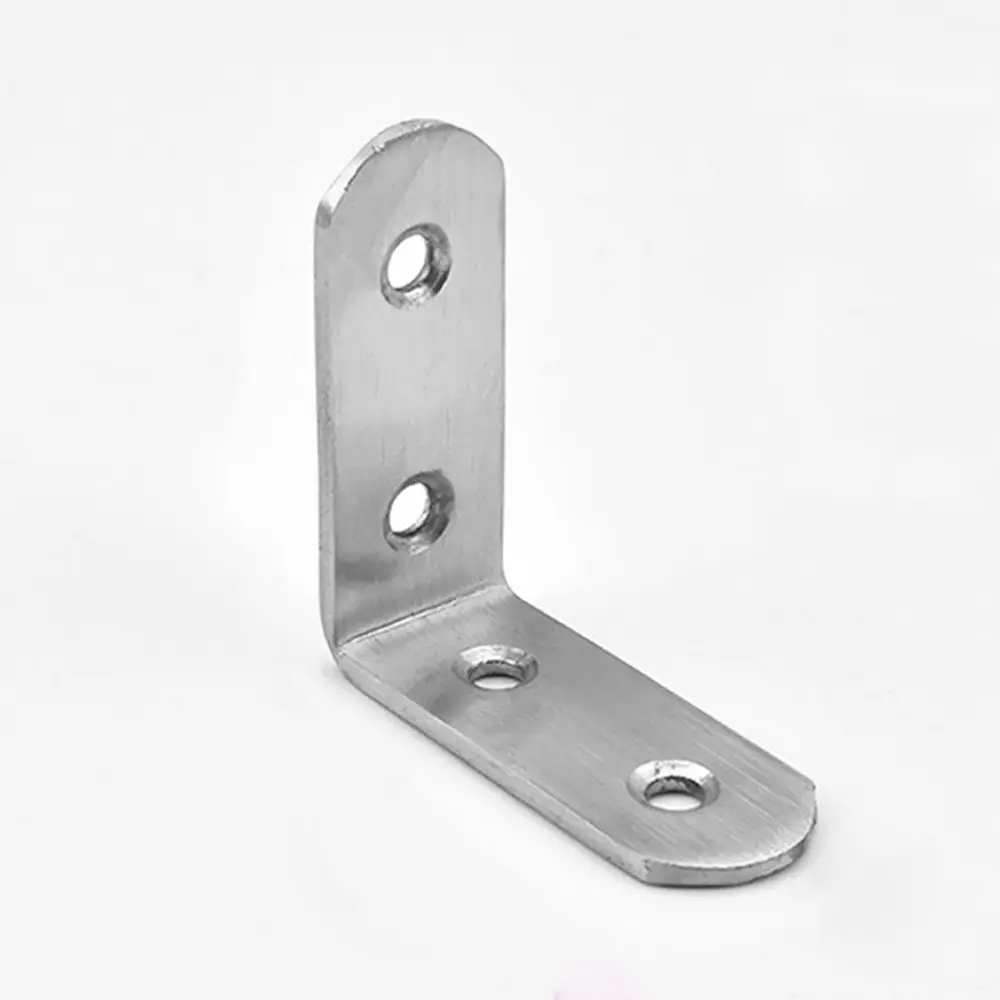 

10pcs One Sell Thick Stainless Steel Corner Code Layer L-Shaped Right Angle Bracket 90 Degrees Laminate Connector