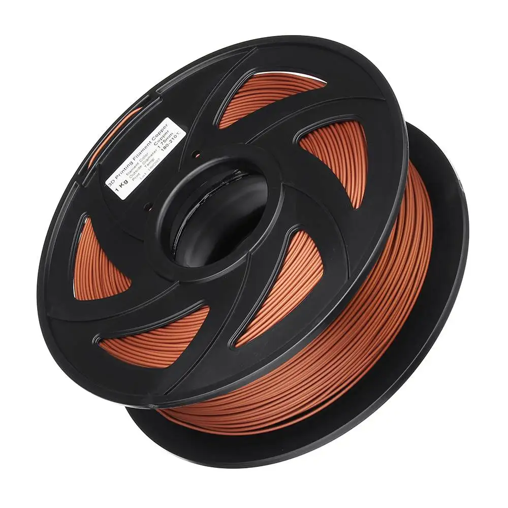 

3D Printer Material Filament 1.75mm 1KG Printing Plastic Material Supplies Roll Copper Powder PLA Flexible Filament