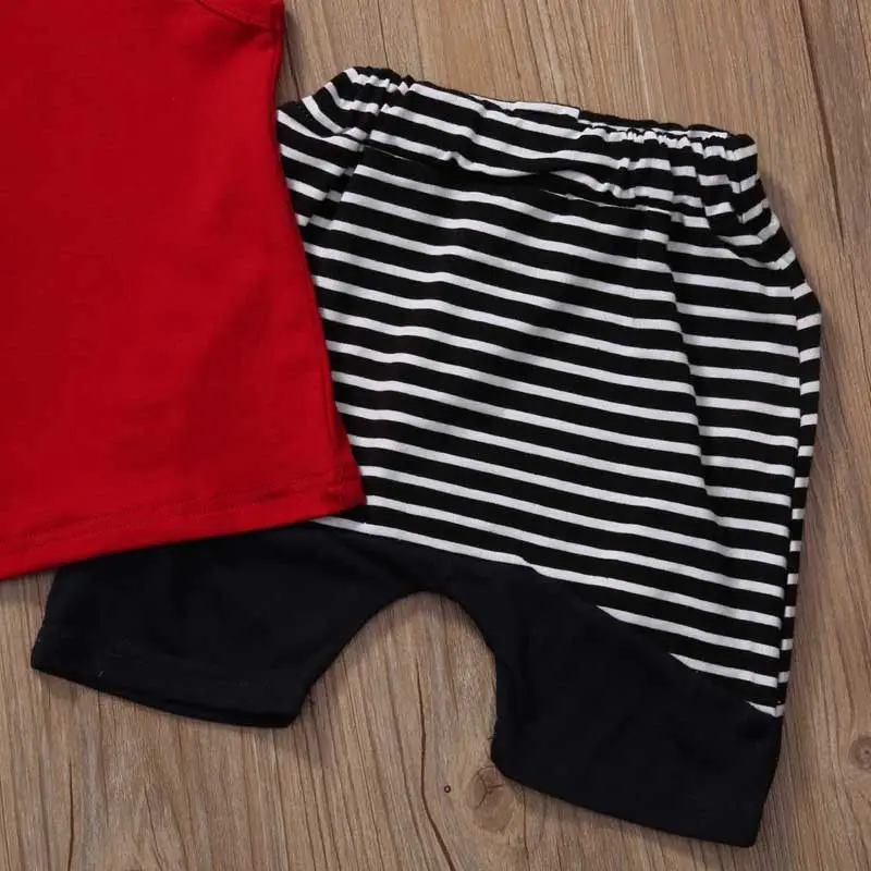 Летние рубашки-топики без рукавов+ шорты для маленьких мальчиков; комплект одежды из 2 предметов; США
