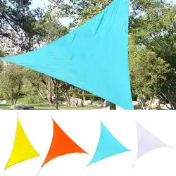 Сад Двор тени паруса вывезенных качество ткань полиэстер водостойкие тени паруса Треугольники Sail металлической пряжкой модель