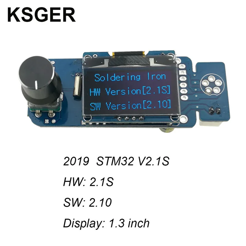 Фото KSGER STM32 OLED паяльная станция T12 с железными наконечниками V2.1S контроллер сварочные