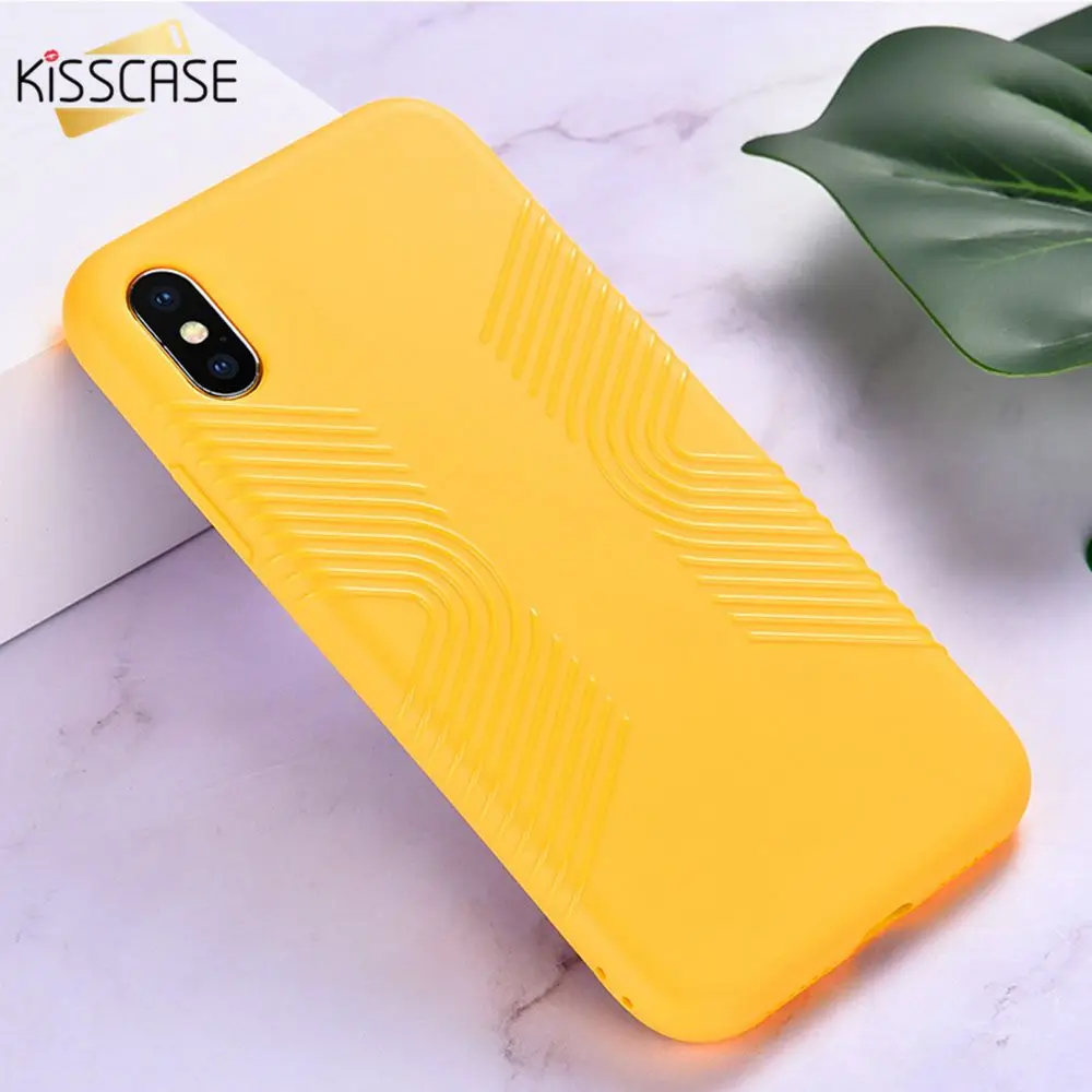 KISSCASE нескользящий Мягкий ТПУ чехол для телефона iPhone X XS MAX 7 8 6 6S plus Геометрическая