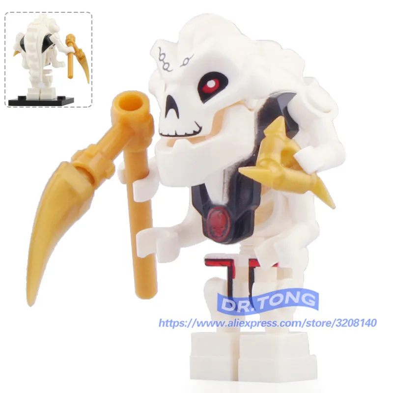 

Legoingly NINJA Figures Calaberas Samukai Lloyd GARMADON With Four Hands Gold Weapons Action Toy Building Blocks Brick Toys A089