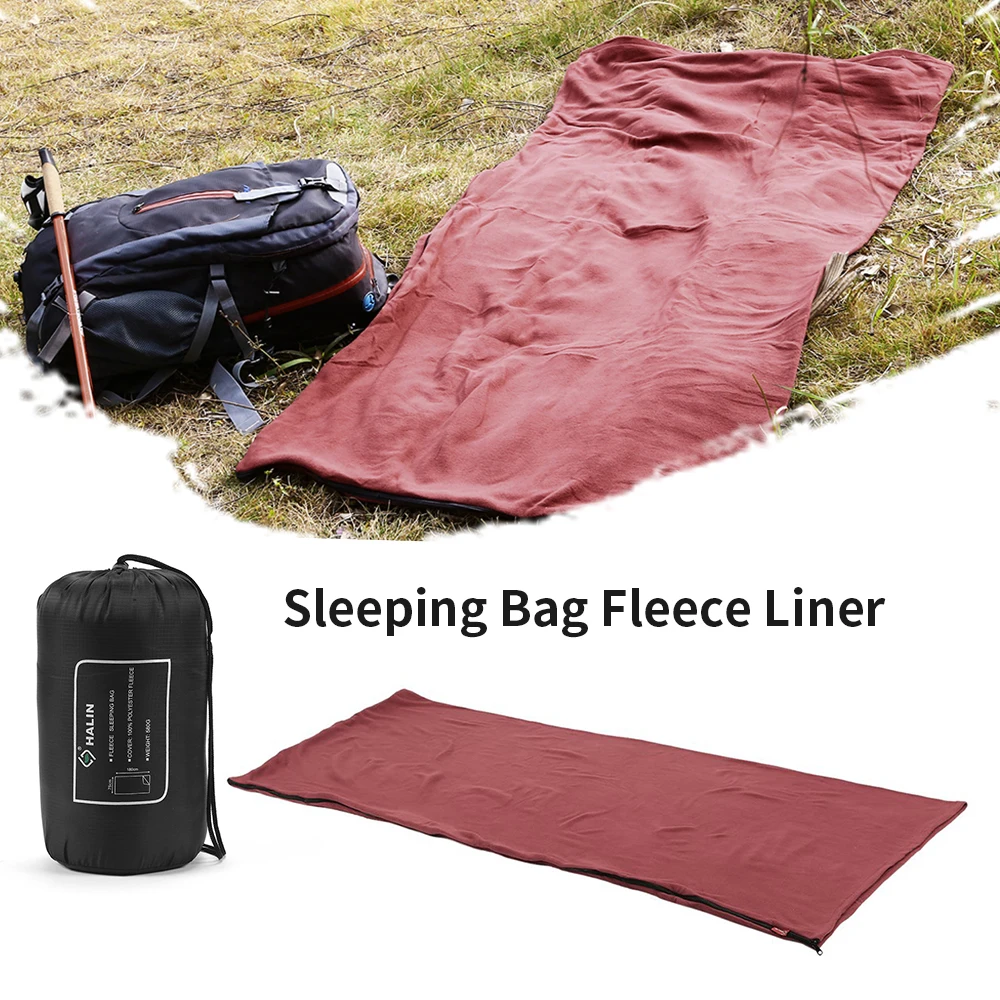 

Envelope Fleece Sleeping Sack Sheet Ultralight Travel Lazy Bag Spring Autumn Winter Sleeping Bag Warmth Insulation Sleeping Bag