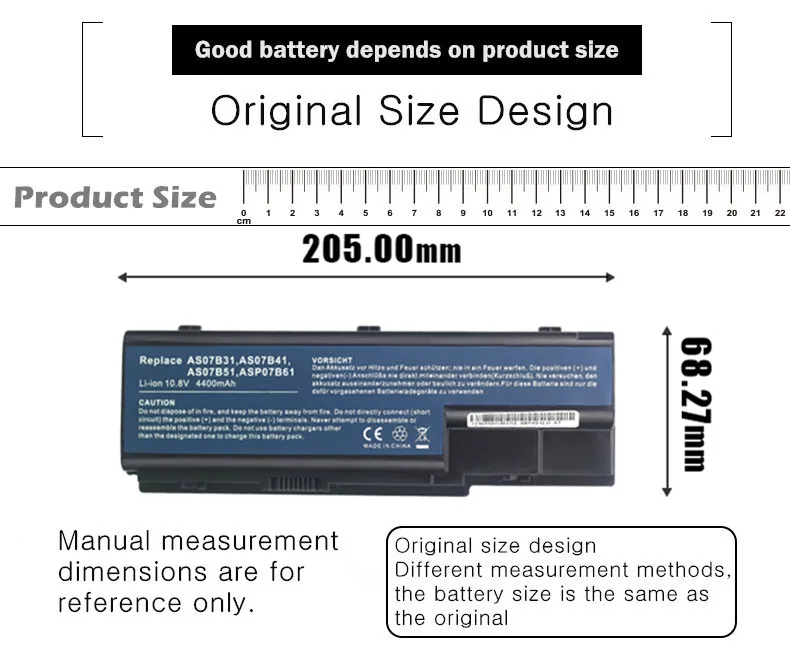 Аккумулятор для ноутбука ACER Aspire 7530 7530G 7535 7720 7720G 7720Z 7730 7730G 7730Z 7730ZG 7735 7735Z 7738 7740 8730