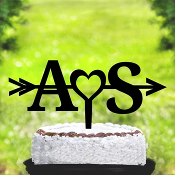 

custom Initial cake topper,bride and groom initial cake topper,initial wedding cake toppers,personalized letter cake topper