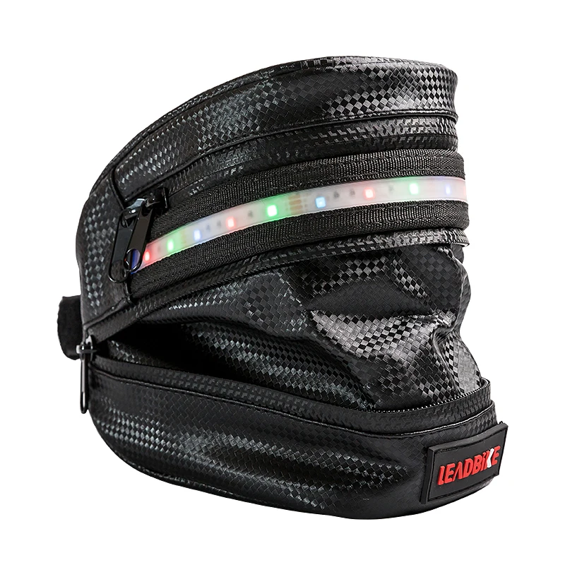 

LED MTB Mountain Bicycle Bike Saddle Rear Bag Water Resistant Tail Pouch