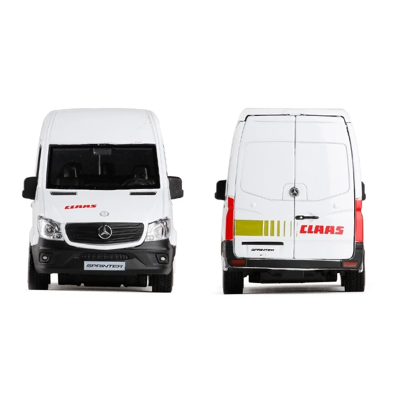 1:36 весы для TheBenz Sprinter CLAAS металлический литой под давлением сплав доставка фургон