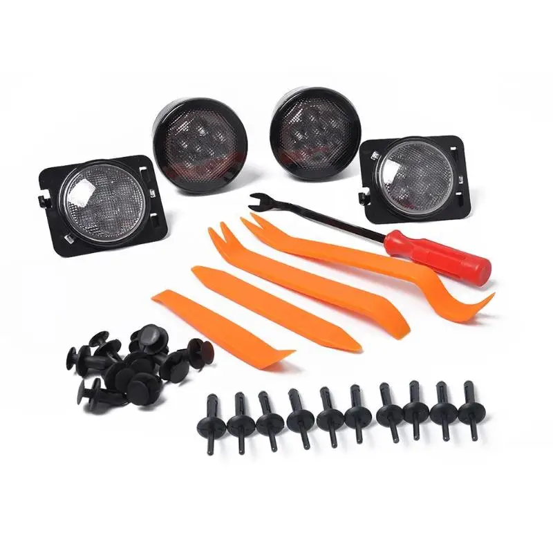 

LED Turn Signal+ Fender Side Marker Lights IP65 Waterproof for Wrangler