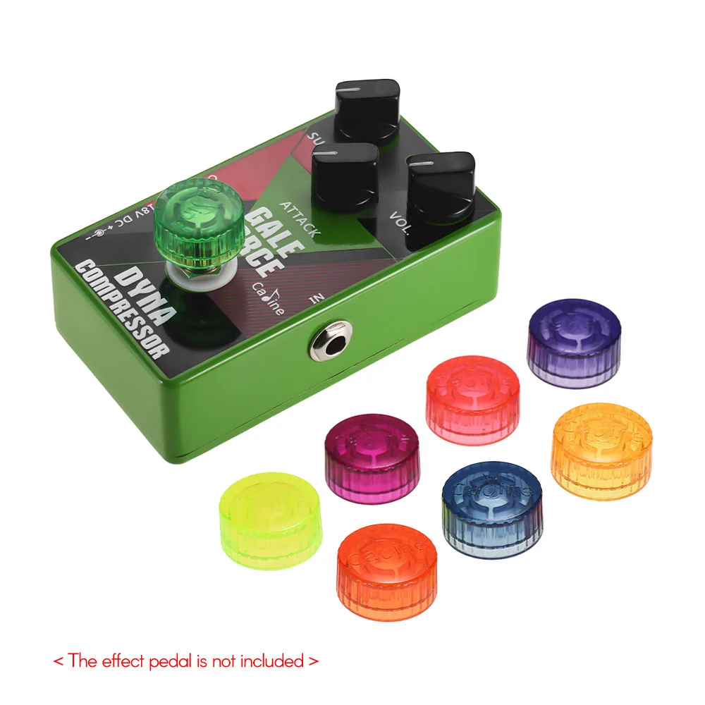 Caline 8pcs Guitar Effect Pedal Footswitch Topper Protector Colorful