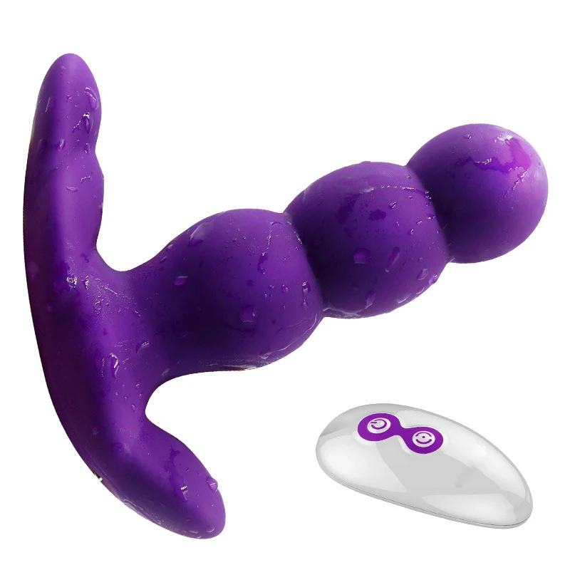 Wireless Remote Control font b Dildo b font Vibrator G Spot Clitoris Stimulator Anal Pull Beads