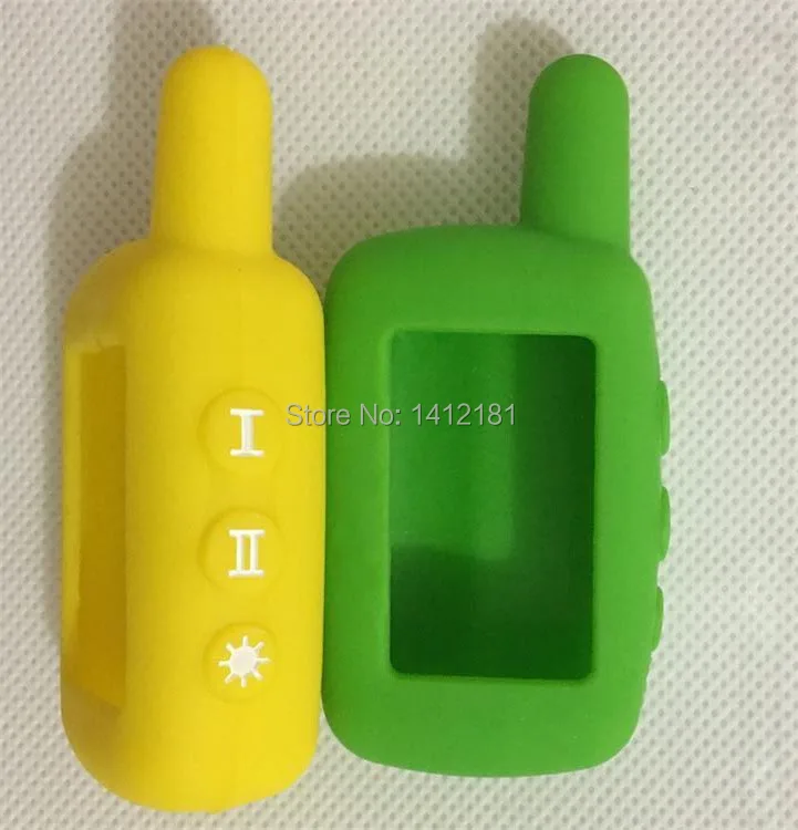 Hot ! A6 Silicone Case With LOGO for Burglar Alarm Russian Version Starline A6 Lcd Remote Controller,also fits Starline A9 A4 A8