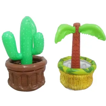 

Inflatable Swimming Pool Coconut Tree Cactus Bottle Holder Toy For Funny Swimming Party Coconut Tree Shaped Bottle Holder