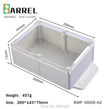 260*143*75 мм пластиковый электронный блок управления проектом DIY IP68 Водонепроницаемый распределительный чехол из АБС-пластика с защитой от атмосферных воздействий