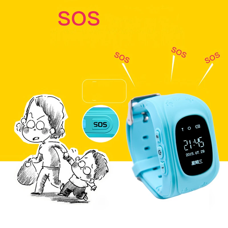 Q50 Детские умные часы Умный Ребенок безопасные gps SOS вызова Расположение Finder