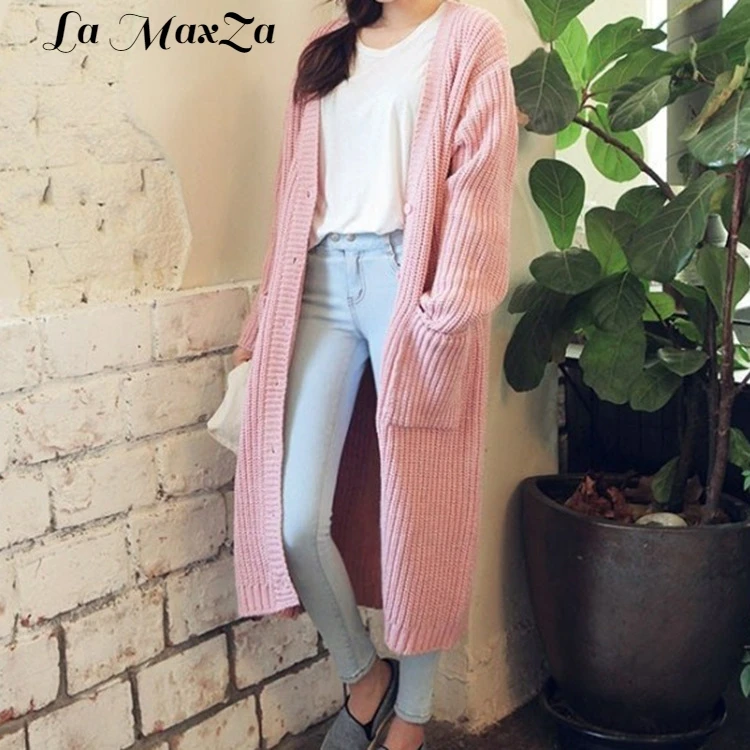 Casual Sweaters Fashion 2018 Women Turn-down Collar Long Sleeve Knitted Cardigan Winter Tops for |