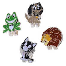 Сплав Магнитный значок для гольфа колпачки-держатели милый мультфильм животных узоры