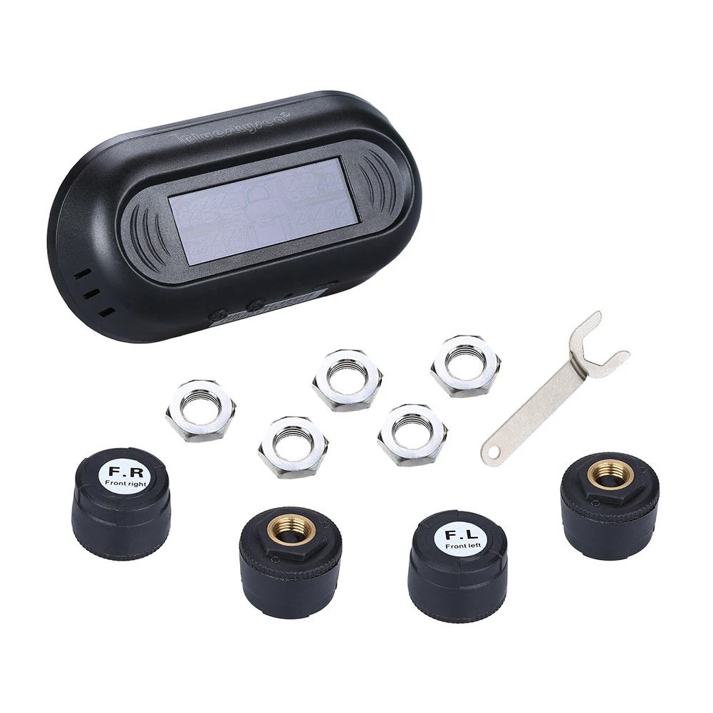 

Car Solar TPMS Tire Pressure Monitor System+4 External Sensors Real-time Digital