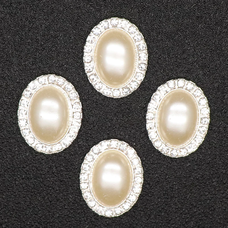 

10Pcs Sewing Accessories Luxury Buttons For Handbag Eyelet Faux Pearl Buttons For Baby Hair Accessories Scrapbooking Buttons DIY